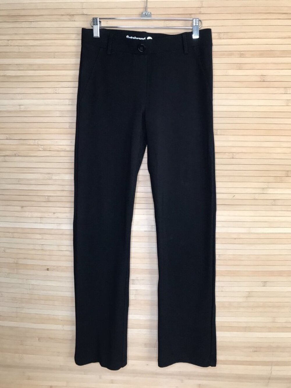 Betabrand W0076-BK Black Straight Leg Classic Dress Yoga Pants sz Medium M
